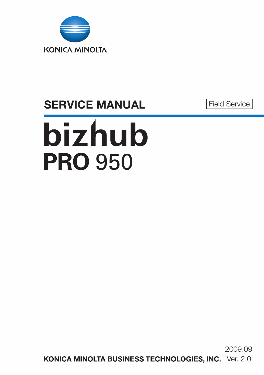 Konica-Minolta bizhub-PRO 950 FIELD-SERVICE Service Manual-1